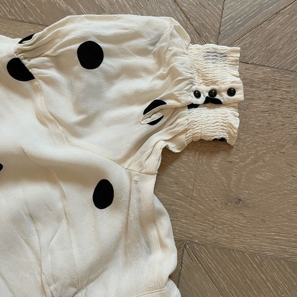 Anthropologie Maeve Breanna Maxi Side-Tie Wrap Polka Dot dress - Picture 8 of 9